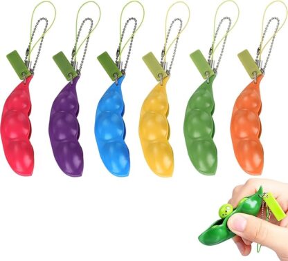 Squeeze Bean Fidget Toy - 6 Pack
